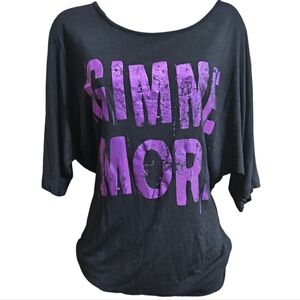 Britney Spears "GIMME MORE" Black/Purple Tunic Top/T-Shirt Dress